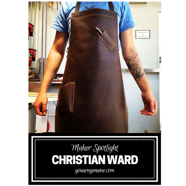 Christian Ward, Ward Furniture, in blacksmith bib